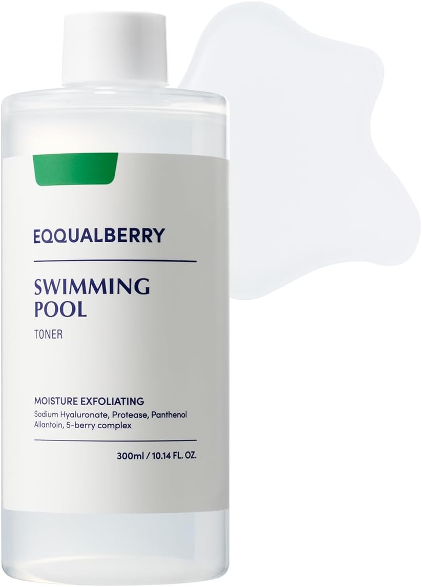 Eqqualberry 300ml Swimming Pool Toner bottle close up