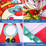Blulu carnival toss game hanging on a garden fence for party activity