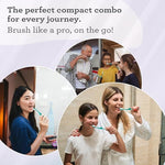 GuruNanda ergonomic folding toothbrush handle design