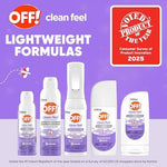 Back of Off! Clean Feel bottle with usage instructions