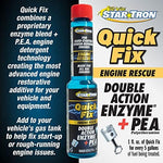 Back view of Star Tron Quick Fix bottle showing usage instructions