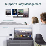 TP-Link compact smart network switch wall mount slots on the bottom.