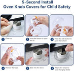 Shularis gas stove knob covers universal fit demonstration