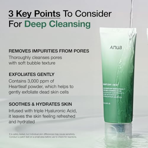 Authentic USA imported Anua double cleansing skincare set packaging details