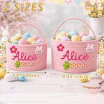 Poschnor imported rabbit theme gift hamper presented with decorative ribbons for a baby shower gift
