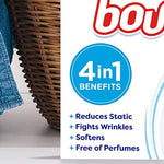 Close up of Bounce Free and Gentle packaging showing 120 count size