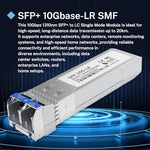 Fttpvips SFP+ module showing LC-UPC connector port