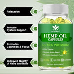 Wogorgt Hemp Oil dietary supplement side view