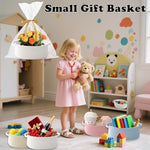 Handcrafted decorative woven basket used for bathroom tabletop storage