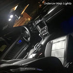Side-by-side scale comparison of the new version wedge lamp next to a standard factory halogen bulb.