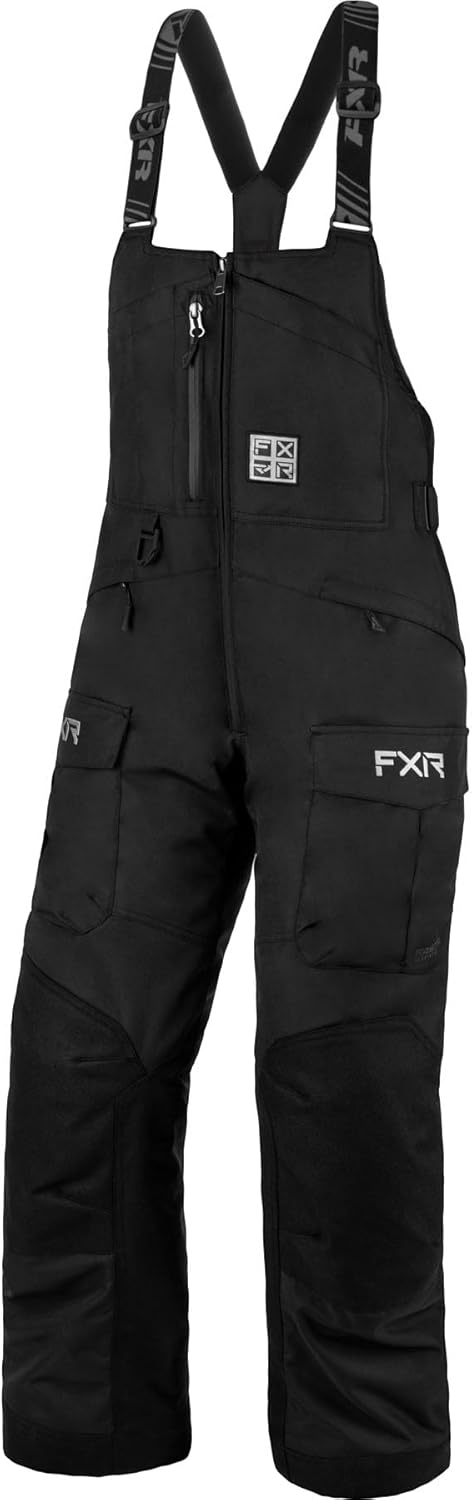 GVC FXR Excursion Ice Pro Insulated Snow Bib Pants front view high-performance winter outerwear