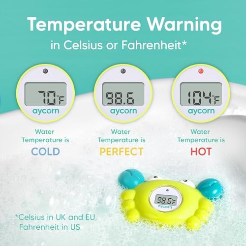 Aycorn digital thermometer display screen close up