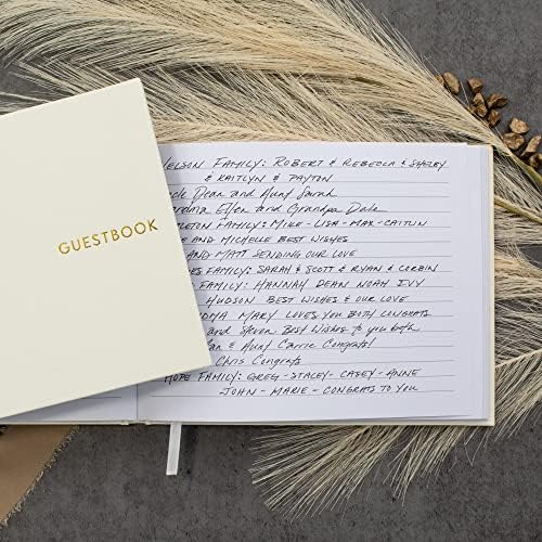 Inside pages of Zicoto guest book with guest signature example