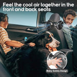 Trustnice portable dual head car fan package showing the full cooling kit for sport utility vehicles and sedans.