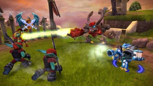 Tree Rex Giant figure included inside the Activision Skylanders box close up