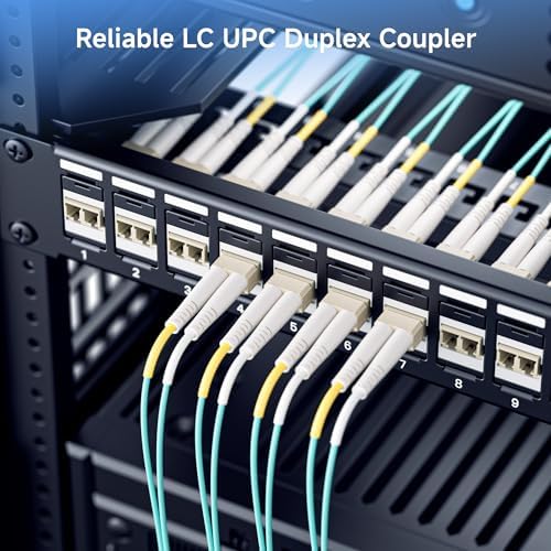 Cable Matters LC fiber optic keystone jack with protective dust caps