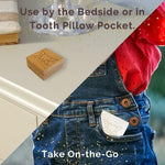 Soft microfiber tooth fairy pouch for loose teeth