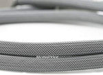 Monoprice audio cable showing heavy duty silver mesh jacket