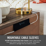 Authentic USA imported flexible cord wrap opened up to demonstrate wire loading
