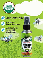 US Organic Herbal Insect Repellent travel size twin pack display