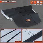 Black motorcycle gripper seat cover for motocross