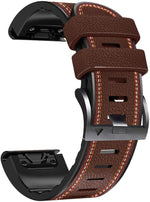 Abanen Quick Fit Watch Bands for Garmin Feinx 8 / epix Pro/Tactix 8 (51mm), Fiber Leather with Silicone Lining Stitches Soft Sweat-proof Strap for Enduro,Tactix Delta,Fenix 7X /6X/5X - Image 9