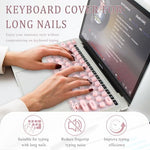 Waterproof and dustproof testing of Luxe Louise pink silicone keyboard protector skin