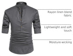 NITAGUT summer beach shirt roll up sleeves