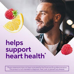 Chewable berry lemonade flavored omega 3 vitamin gummies