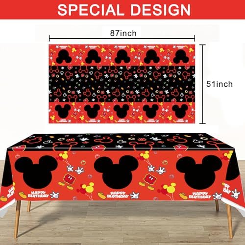 Nyhpar disposable table cover set close up view of the printed patterns