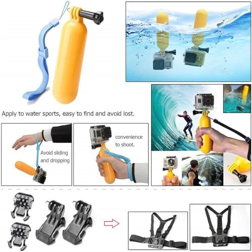 Reflex Camera adjustable chest mount and head strap for hands-free adventure vlogging