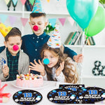 DURYGEN official teenager birthday party supply kit serving twenty guests showing complete assortment of plates and napkins