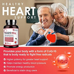 Supplement facts label of Nature Target CoQ10 showing 120 softgels serving size.