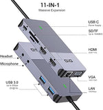 GIQ triple display adapter showing Gigabit Ethernet and USB 3.0 ports