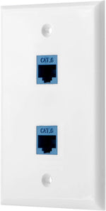 Pokivir Cat6 network faceplate side angle