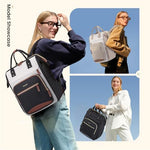 LOVEVOOK daily school bookbag showing foam padded adjustable shoulder straps