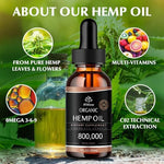 Close up of HMone hemp oil label and dropper
