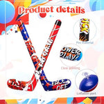 Thirty-two inch PVC inflatable hockey stick props for sports birthday celebrations