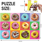 Toddler hands holding extra large cardboard puzzle pieces showcasing thick durable material