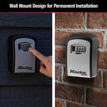 Master Lock key box side profile illustrating durable metal housing