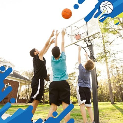 Child playing with Shindel mini basketball at indoor hoop