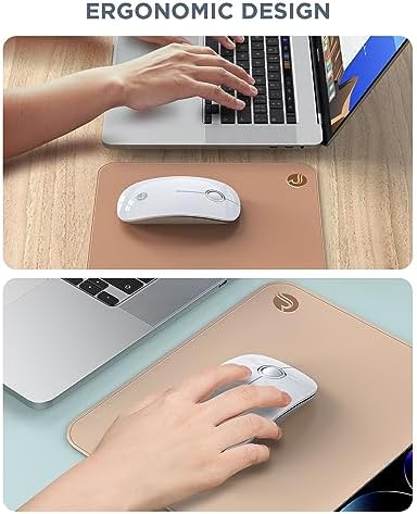 Silent click computer mice showing bottom power switch and sensor tracking