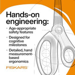 Fiskars 3-pack scissors set for school and craft projects