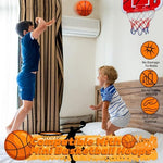 Three mini 5 inch foam basketballs in pack