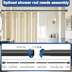 Ynl shower curtain rod used for window treatment installation.
