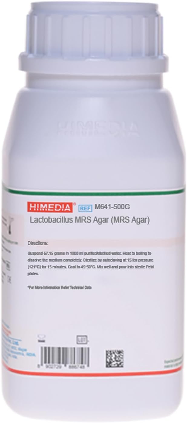 HiMedia M641-100G Lactobacillus MRS Agar, 100 g - Image 1