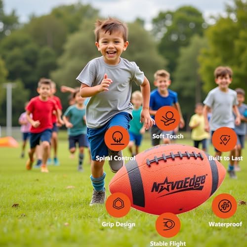 NovaEdge glowing football kit unboxed with charging accessories and air pump