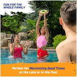 SwimWays Hydro Spiral floating on water surface