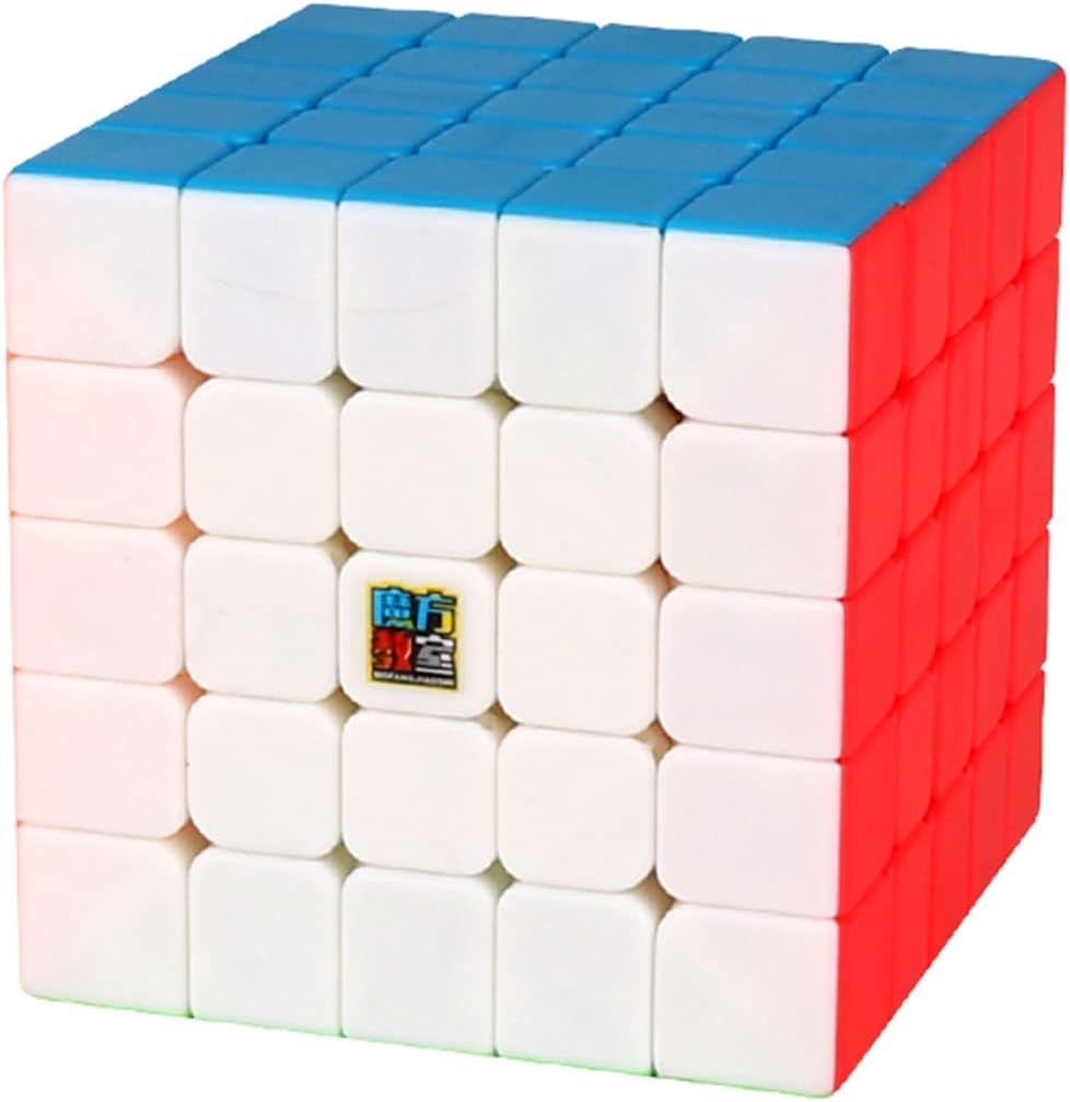 Hellocube Moyu Meilong 5x5 Speed Cube front view showing vibrant stickerless colors.