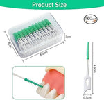 Ndzefan interdental brushes with flexible silicone bristles close up view showcasing soft silica gel material.